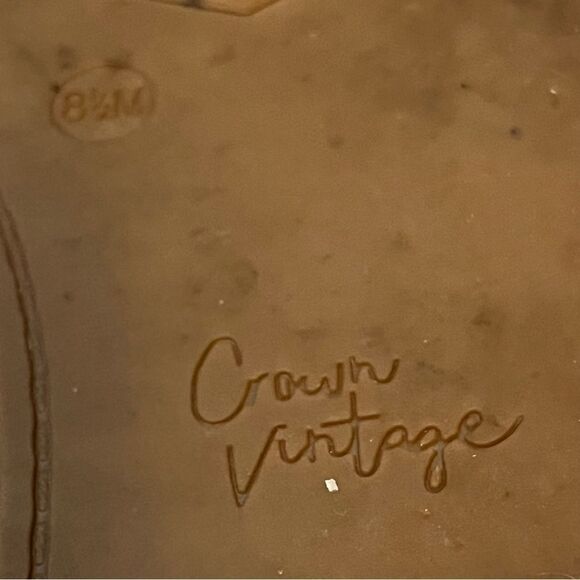 Crown Vintage Espadrille Sandals 8 1/2M 8.5 (long fits like a 9) ankle strap - Picture 13 of 13